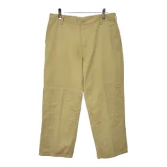 Dickies ディッキーズ ダブルニー ワークパンツ カーキ(メンズ W36 L30)中古 古着 V8834