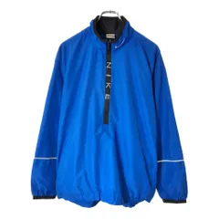 90年代 NIKE ナイキ ハーフジップ ウィンドブレーカージャケット スポーツ ブルー(メンズ M)中古 古着 V8957