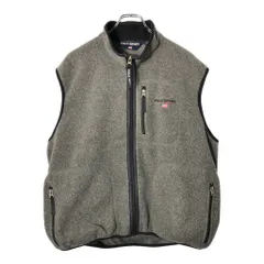 90年代 USA製 POLO SPORT ポロスポーツ ラルフローレン フリースベスト グレー(メンズ XL)中古 古着 V9025