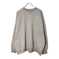 90年代 USA製 RUSSELL ATHLETIC ラッセル スウェット 大きいサイズ 無地 グレー(メンズ XXL)中古 古着 X0872