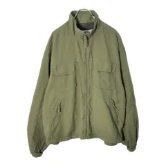90年代 OLD NAVY オールドネイビー 中綿 ナイロンジャケット オリーブ(メンズ XL)中古 古着 X0908