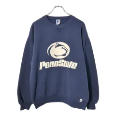 90年代 USA製 RUSSELL ATHLETIC ラッセル スウェット ネイビー(メンズ L)中古 古着 X0915