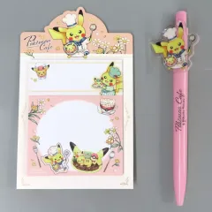 【中古】文房具その他 ピカチュウ ふせん＆ボールペンセット Pokemon Cafe ＆ Pikachu Sweets 「ポケットモンスター」 ポケモンセンター限定