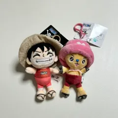 ONE PIECE ルフィ チョッパー ぬいぐるみ キーホルダー 2個 セット 新品