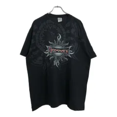 00年代 GODSMACK ゴッドスマック 2006 ツアーＴシャツ バンド ブラック(メンズ XL)中古 古着 U8074