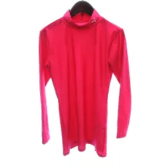 プーマ PUMA スポーツウエア カットソー Tシャツ ハイネック プリント 長袖 M ピンク /AU