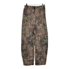 90年代 ナイロンパンツ リアルツリーカモ ブラウン(メンズ M)中古 古着 U8720