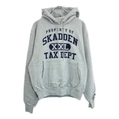 00年代 Championチャンピオン Premium reverse weave プレミアム リバースウィーブ パーカー グレー(メンズ XXL)中古 古着 U8773