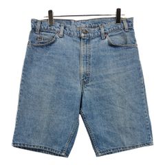 リーバイス 550 W36 ブラック デニム ショートハーフ パンツ OVY