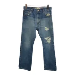 00年代 Levi's リーバイス 517 デニムパンツ ブルー(メンズ W32 L32)中古 古着 U8908