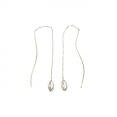 4゜C ブルートパーズ ピアス