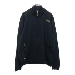 adidas アディダス ロゴ刺繍 ソフトシェル ジャケット ブラック(メンズ XL)中古 古着 U9179