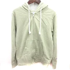 チャンピオン CHAMPION パーカー ジップアップ 長袖 M モスグリーン /RT