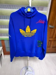 ユニセックスXL adidas アディダス 3 STRIPES裏起毛パーカーTシャツ（ほぼ新品）送料無料※メルカリshop取引では対象外