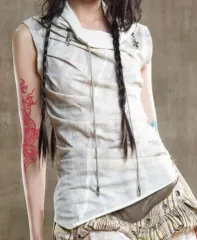 ARIADNAw ヴィンテージ ノースリーブ スリムフィット Tシャツ