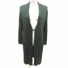 エニィスィス エニシス anySiS ロングカーディガン ニット 長袖 2 M 緑 グリーン /YK