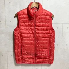 UNIQLO ユニクロ ウルトラライト ダウンベスト アウター S レッド 赤 メンズ レディース SG394-3