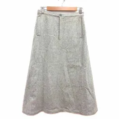 スローブ イエナ SLOBE IENA  フレアスカート ロング ウール 40 L グレー /YK