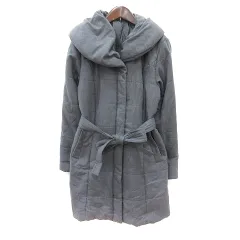 コムサイズム COMME CA ISM 中綿コート 総裏地 M グレー /MN