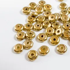 ＊100個＊ スペーサービーズ 5mm ゴールドカラー プラスチックビーズ パーツ ハンドメイドパーツ bz312