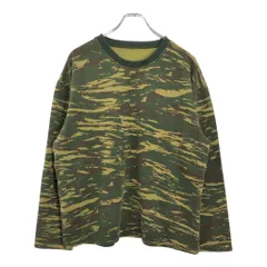 迷彩 スウェット グリーン(メンズ M相当)中古 古着 V0798