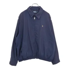 Polo by Ralph Lauren ポロ ラルフローレン スイングトップ ネイビー(メンズ XL)中古 古着 V1412