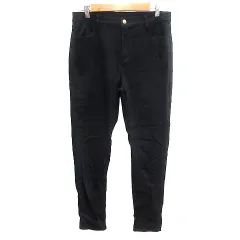 シューラルー SHOO・LA・RUE スキニーパンツ ストレッチ 3L 黒 ブラック /AU