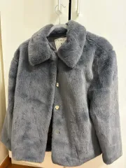 ブルーグレー ファージャケット