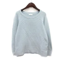 ドレスキップ DRESKIP ニット セーター 長袖 ラメ L 水色 ライトブルー /MN