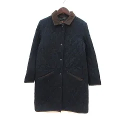 ジャーナルスタンダード レリューム JOURNAL STANDARD relume コート キルティング 中綿 ウール 総裏地 36 紺 ネイビー 茶 ブラウン /MS