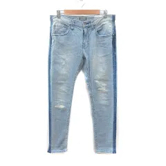 ベイフロー BAYFLOW デニム DENIM パンツ デニム ジーンズ ウォッシュ加工 ダメージ加工 32 青 ブルー /MS