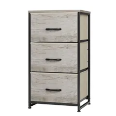 【数量限定】衣類収納 木製天板 収納ケース 組立簡単 オーガナイザー 転倒防止 引き出し 3段（幅40㎝ タンス x 収納 奥行き30㎝ チェスト x Nicehill 高さ72.5㎝）(ライトウッドグレイン)