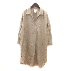 レイビームス Ray Beams ワンピース ロング 長袖 ベージュ /MS