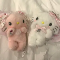 Sanrio チャーミーキティ ぬいぐるみ キーホルダー 新品 ホワイト ピンク まとめ セット