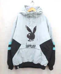 ★2448☆SUPPLIER × PLAYBOY サプライヤー×プレイボーイ 104MT-565 LINE ANORAK ライン アノラック パーカー　XL