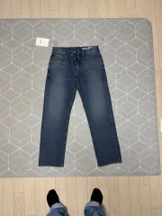 INTHERAW Regular ストレート デニム パンツ ミッド ブルー