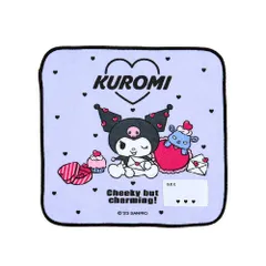 【新着商品】941816 キャラクター キッズプチタオル SANRIO 20×20×0.3cm kuromi クロミちゃん クロミ 名前プチタオル サンリオ サンリオ(SANRIO)