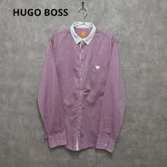 HUGO BOSS 長袖シャツ M ドレスシャツ slim fit パープル