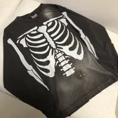 1 DONUT REVENGE 本 ロングスリーブ 骨Tシャツ