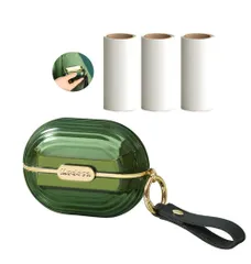 【数量限定】携帯 スーツ 携帯 エチケットブラシ ホコリ取り 衣類クリーナー ほこり取り 洋服 衣類 おしゃれ ミニ (本体×1＋替えテープ×3本) 持ち運び 粘着ローラー 携帯用衣類クリーナー Bombinate