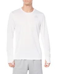 [アディダス] ランニング 長袖 Tシャツ オウン ザ ラン 長袖Tシャツ GE912 メンズ ホワイト/リフレクティブシルバー(HB7456) J/O 