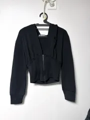 ジェンダーダスト ジップアップ クロップドジップアップ フードジップアップ ツーウェイ ジムウェア