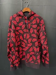 ナイキ オーバ プーさん futura プリンティング ブラック レッド フーディー Tシャツ