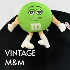 M&M チョコレート キャラクター ぬいぐるみ グリーン ヴィンテージ
