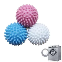 【在庫処分】ソフナー 洗濯ボール 洗濯ボール 洗濯物の絡みを防止するボール ランドリーボール ランドリーボール 洗濯機 洗濯用品 衣類を傷つけない 3個セット 伸縮性 ボール ほこりとり からまない 除染 ほこり取り ドライヤーボール