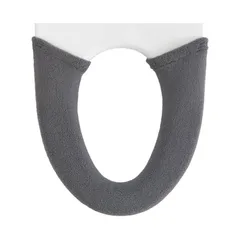 【新着商品】カバー ニット トイレ 洗える (かんどりょうこう ウォシュレット) ダークグレー 洗浄・暖房型専用 トイレ便座カバー 乾度良好Dナチュレ オカ(OKA)