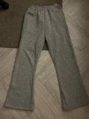 ブーツカット グレー トレーナー 起毛 ズボン