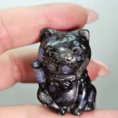 ケセラストーン✨招き猫✨カービング✨