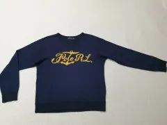 ポロラルフローレン ネイビー 刺繍ロゴ ニットTシャツ レディース 95サイズ