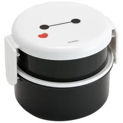 【数量限定】弁当箱 抗菌 2段 ランチボックス フォーク付き 丸型 おにぎり スケーター(Skater) ケース 500ml 日本製 レンジ対応 ディズニー ベイマックス ONWR1AG-A